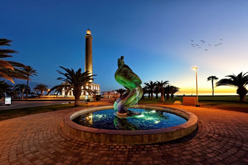 fotografia del faro de Maspalomas