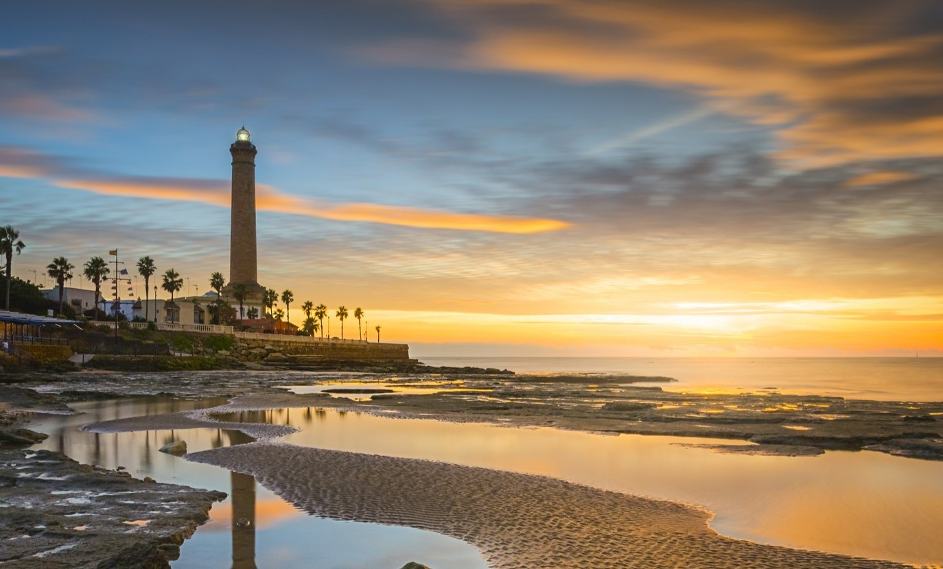 Sunset at the Maspalomas lighthouse