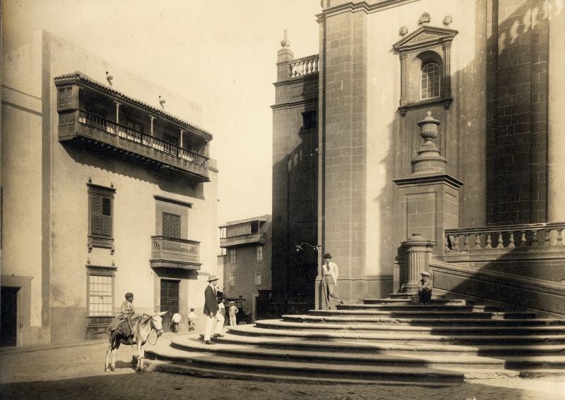 Imagen antigua en el barrio de Vegueta