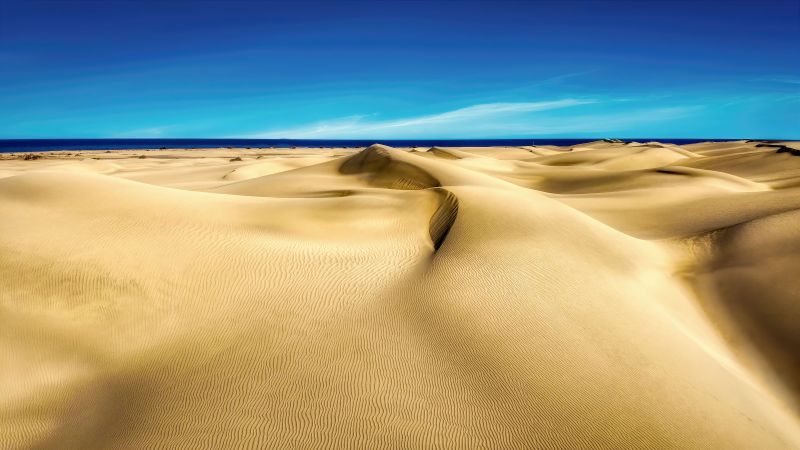 Imagen panorámica dunas de maspalomas